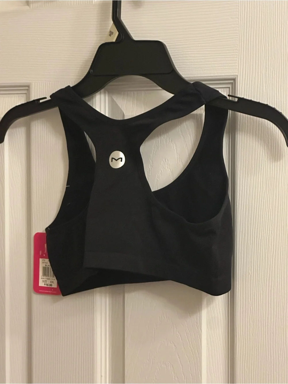 Maidenform Sport Girl Black Size XXL Racerback Sports Athletic Bra